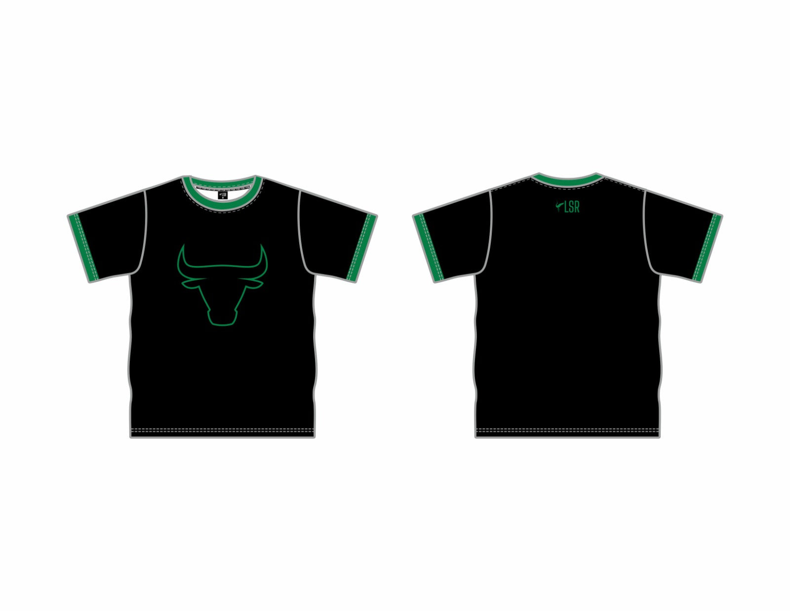 Mount Barker Bulls Football Club-Crew Neck Shirts-Black